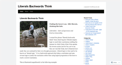 Desktop Screenshot of liberalsbackwardsthink.com